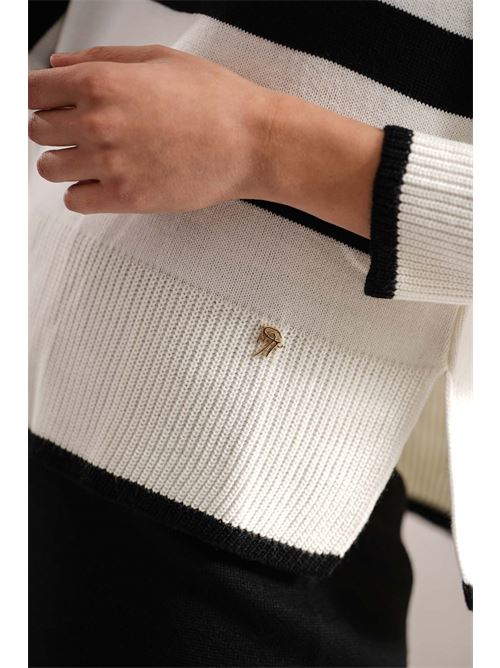 Maglia in misto lana GM by Gai Mattiolo | GM3444ACCPANNA/NERO